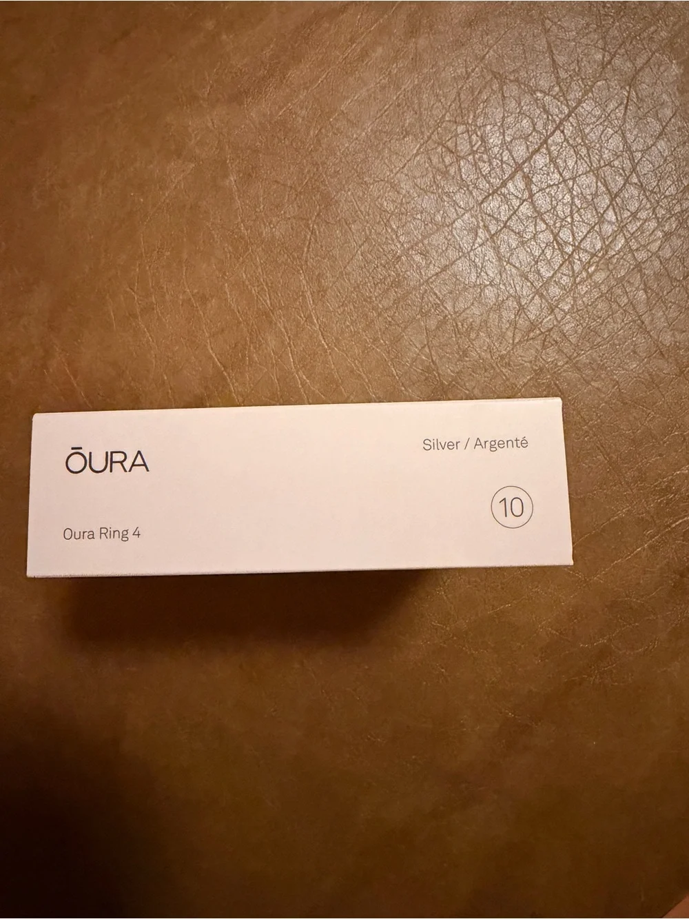 NEW SEALED Oura Ring 4 Silver Size 10